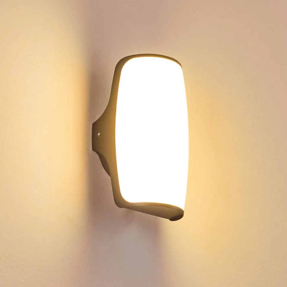 Applique Murale D'Exterieur Svea Led Anthracite, 1 Lumiere