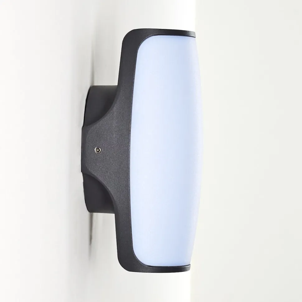 Applique Murale D'Exterieur Svea Led Anthracite, 1 Lumiere