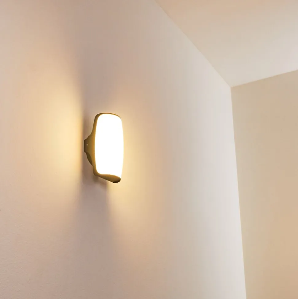 Applique Murale D'Exterieur Svea Led Anthracite, 1 Lumiere