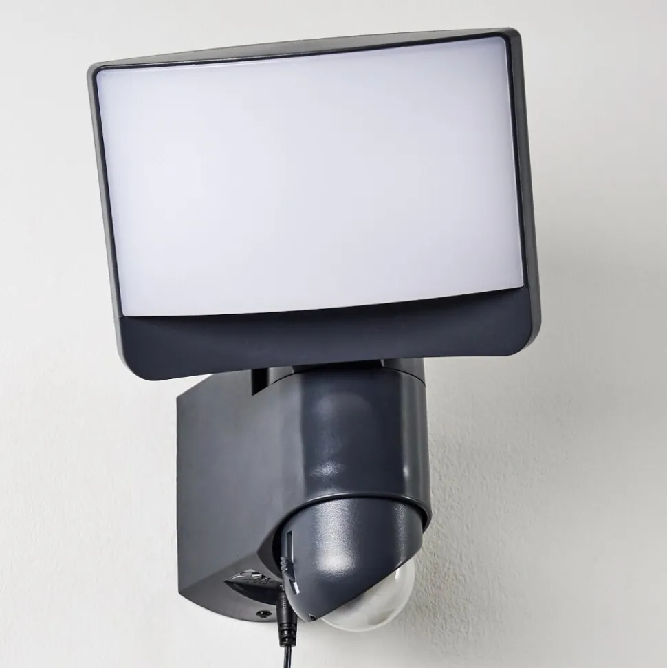 Applique Murale D'Exterieur Larvik Led Anthracite, 1 Lumiere, Detecteur De Mouvement