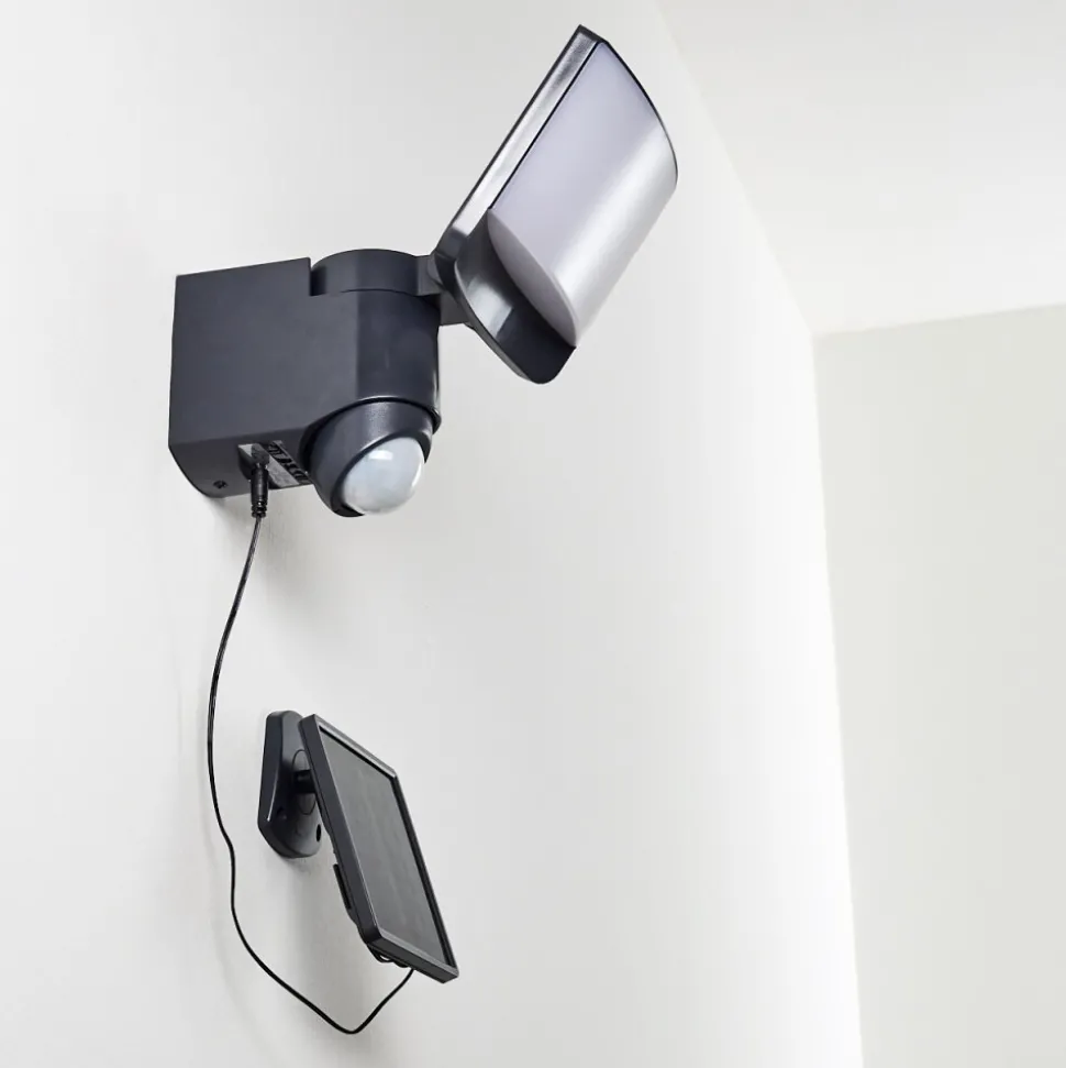Applique Murale D'Exterieur Larvik Led Anthracite, 1 Lumiere, Detecteur De Mouvement