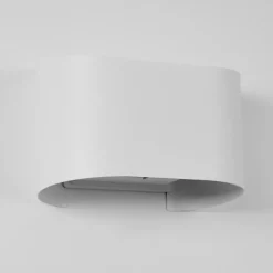 Applique Murale D'Exterieur Everton Led Blanc, 2 Lumieres