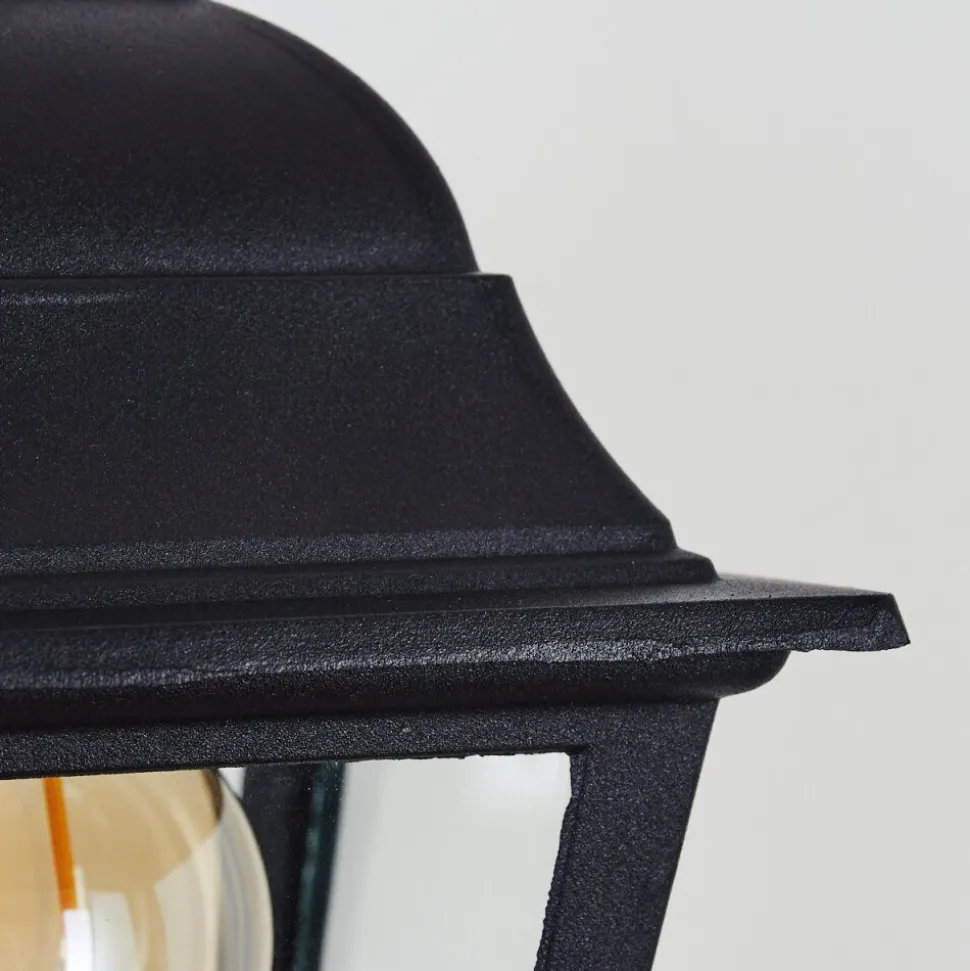 Applique Murale D'Exterieur Naofe Noir, 1 Lumiere, Detecteur De Mouvement