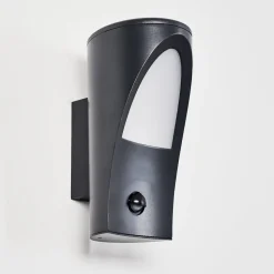 Applique Murale D'Exterieur Aria Anthracite, 1 Lumiere, Detecteur De Mouvement