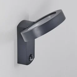 Applique Murale D'Exterieur Carinola Led Anthracite, 1 Lumiere, Detecteur De Mouvement
