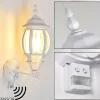 Applique Murale D'Exterieur Lentua Blanc, 1 Lumiere, Detecteur De Mouvement