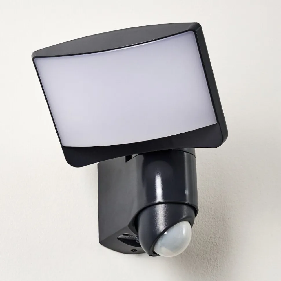 Applique Murale D'Exterieur Larvik Led Anthracite, 1 Lumiere, Detecteur De Mouvement