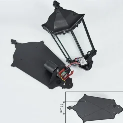 Applique Murale D'Exterieurhongkong Noir, Argente, 1 Lumiere, Detecteur De Mouvement