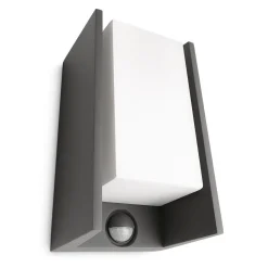 Applique Murale D'Exterieur Philips Mygarden Bridge Anthracite, 1 Lumiere, Detecteur De Mouvement