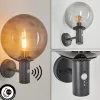 Applique Murale D'Exterieur Bostarenga Anthracite, 1 Lumiere, Detecteur De Mouvement