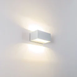Applique Murale D'Exterieur Spider Led Blanc, 1 Lumiere