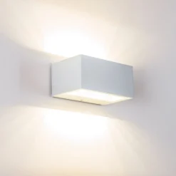Applique Murale D'Exterieur Spider Led Blanc, 1 Lumiere