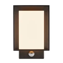 Applique Murale D'Exterieur Nordlux Nestor Led Noir, 1 Lumiere, Detecteur De Mouvement