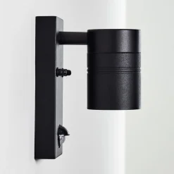 Applique Murale D'Exterieur Froslev Led Noir, 1 Lumiere, Detecteur De Mouvement