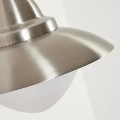 Applique Murale D'Exterieur Gielas Led Nickel Mat, 1 Lumiere