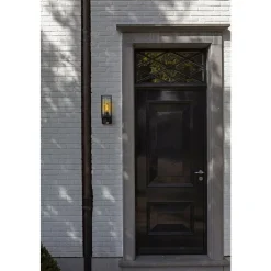 Applique Murale D'Exterieur Lutec Flair Noir, 1 Lumiere, Detecteur De Mouvement