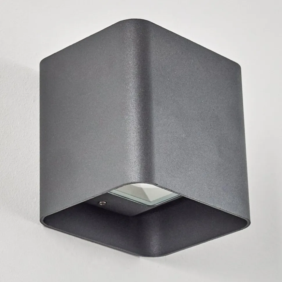 Applique Murale D'Exterieur Vikom Led Anthracite, 2 Lumieres