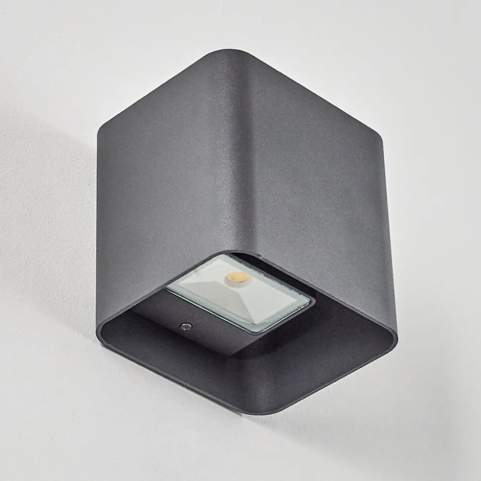 Applique Murale D'Exterieur Vikom Led Anthracite, 2 Lumieres