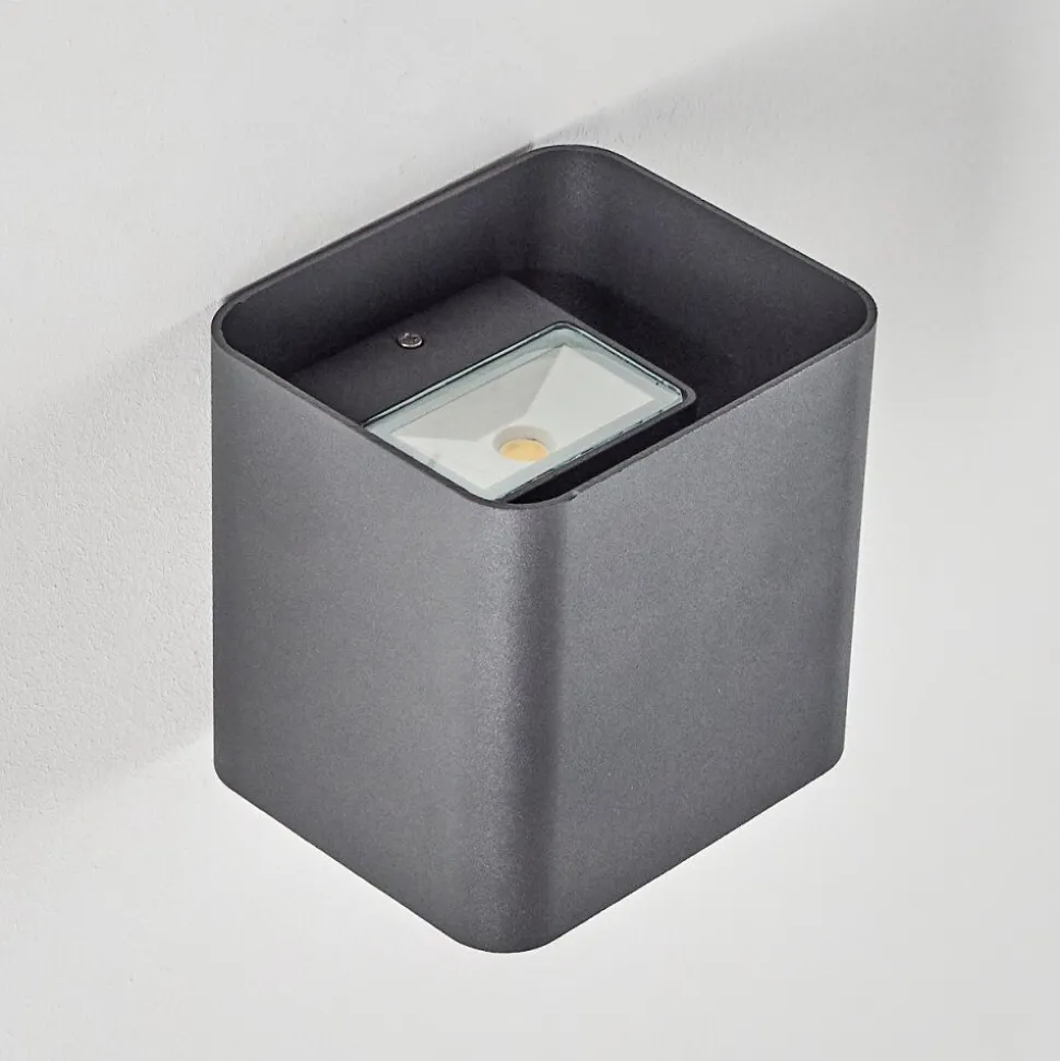 Applique Murale D'Exterieur Vikom Led Anthracite, 2 Lumieres