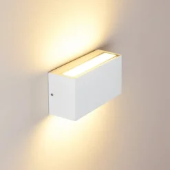 Applique Murale D'Exterieur Duluth Led Blanc, 1 Lumiere