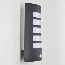 Applique Murale D'Exterieur Alslev Anthracite, 1 Lumiere, Detecteur De Mouvement