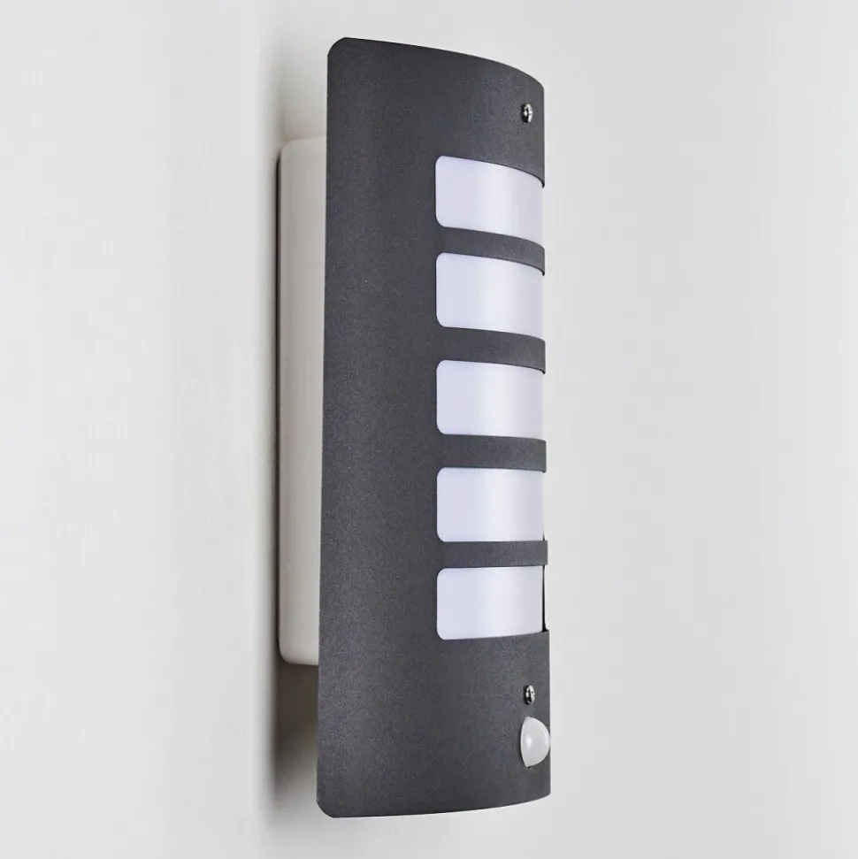 Applique Murale D'Exterieur Alslev Anthracite, 1 Lumiere, Detecteur De Mouvement