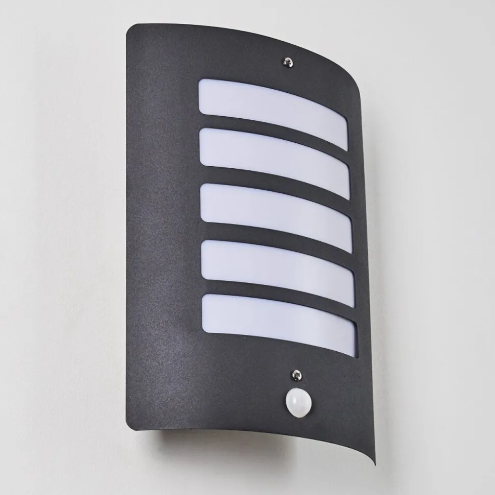 Applique Murale D'Exterieur Alslev Anthracite, 1 Lumiere, Detecteur De Mouvement