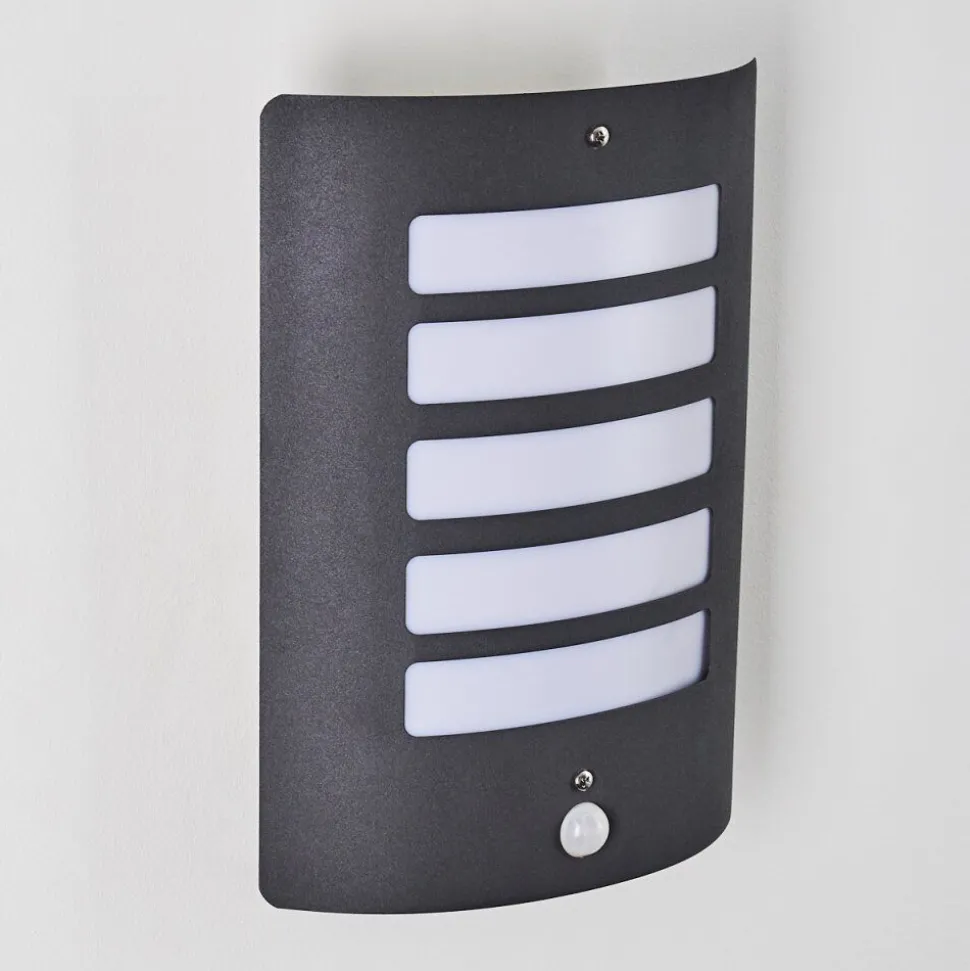 Applique Murale D'Exterieur Alslev Anthracite, 1 Lumiere, Detecteur De Mouvement