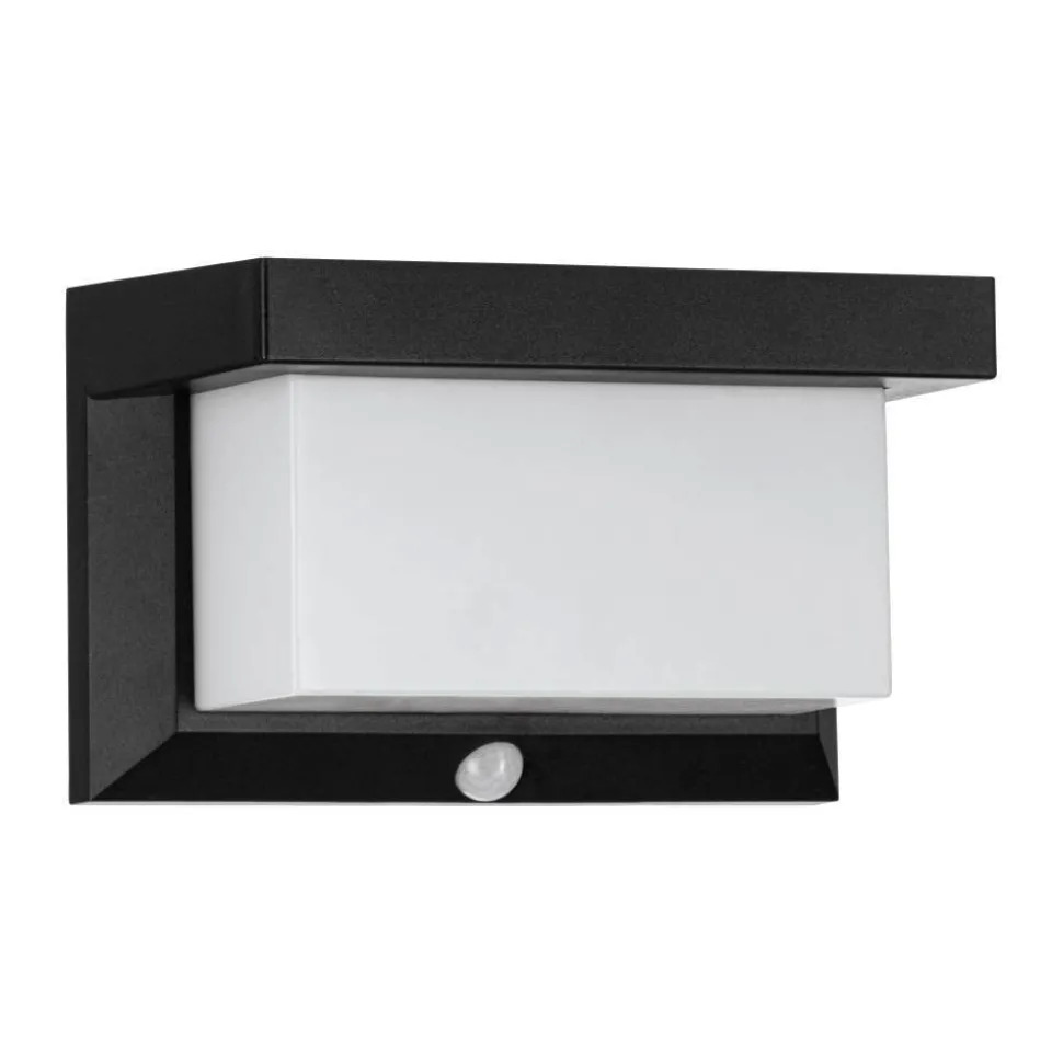 Applique Murale D'Exterieur Eglo Z_Solar Led Noir, 32 Lumieres, Detecteur De Mouvement