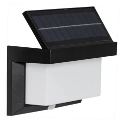 Applique Murale D'Exterieur Eglo Z_Solar Led Noir, 32 Lumieres, Detecteur De Mouvement
