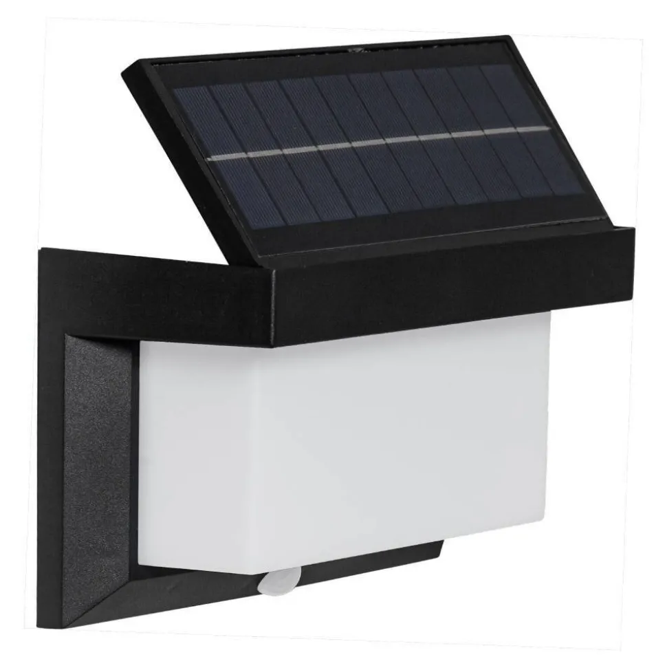 Applique Murale D'Exterieur Eglo Z_Solar Led Noir, 32 Lumieres, Detecteur De Mouvement