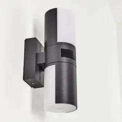 Applique Murale D'Exterieur Baulund Led Anthracite, 1 Lumiere, Detecteur De Mouvement