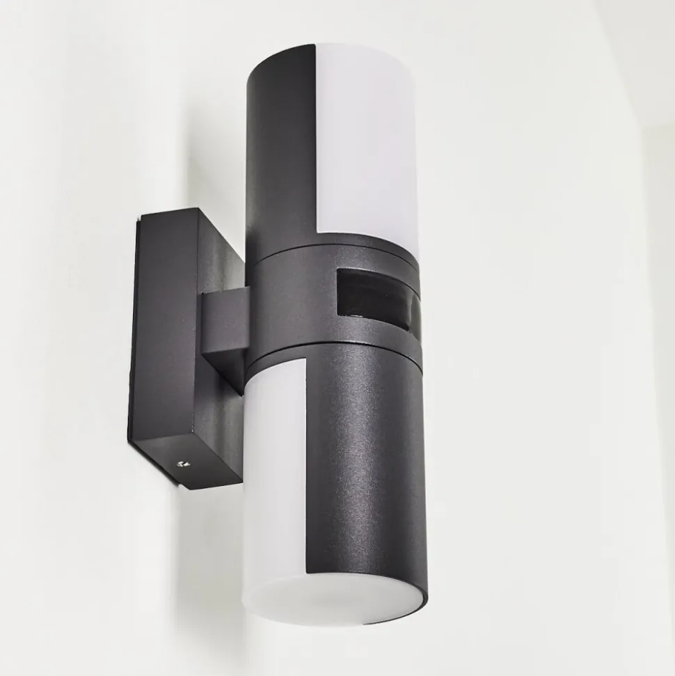 Applique Murale D'Exterieur Baulund Led Anthracite, 1 Lumiere, Detecteur De Mouvement