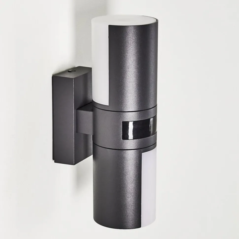 Applique Murale D'Exterieur Baulund Led Anthracite, 1 Lumiere, Detecteur De Mouvement