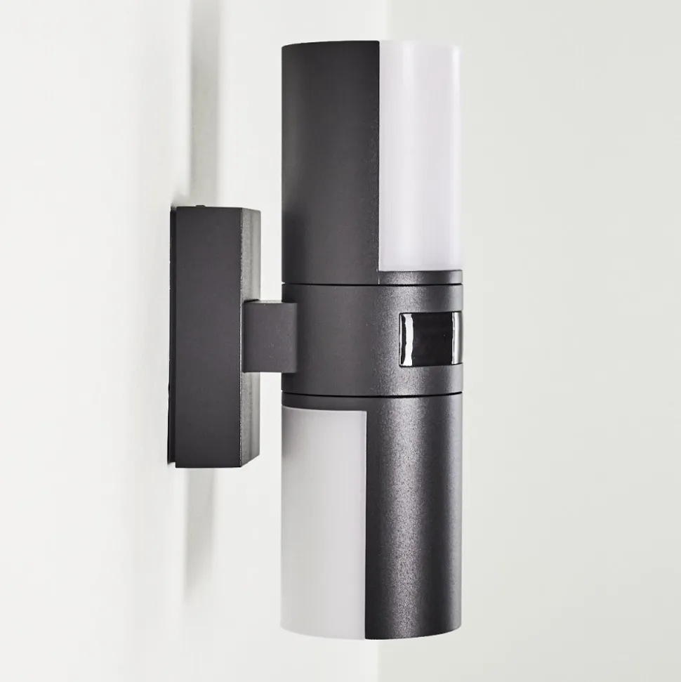 Applique Murale D'Exterieur Baulund Led Anthracite, 1 Lumiere, Detecteur De Mouvement