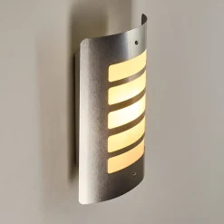 Applique Murale D'Exterieur Alslev Acier Inoxydable, 1 Lumiere