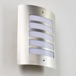 Applique Murale D'Exterieur Alslev Acier Inoxydable, 1 Lumiere