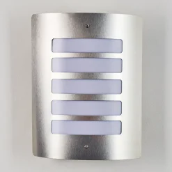 Applique Murale D'Exterieur Alslev Acier Inoxydable, 1 Lumiere