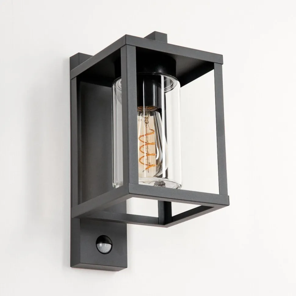 Applique Murale D'Exterieur Parkkola Anthracite, 1 Lumiere, Detecteur De Mouvement