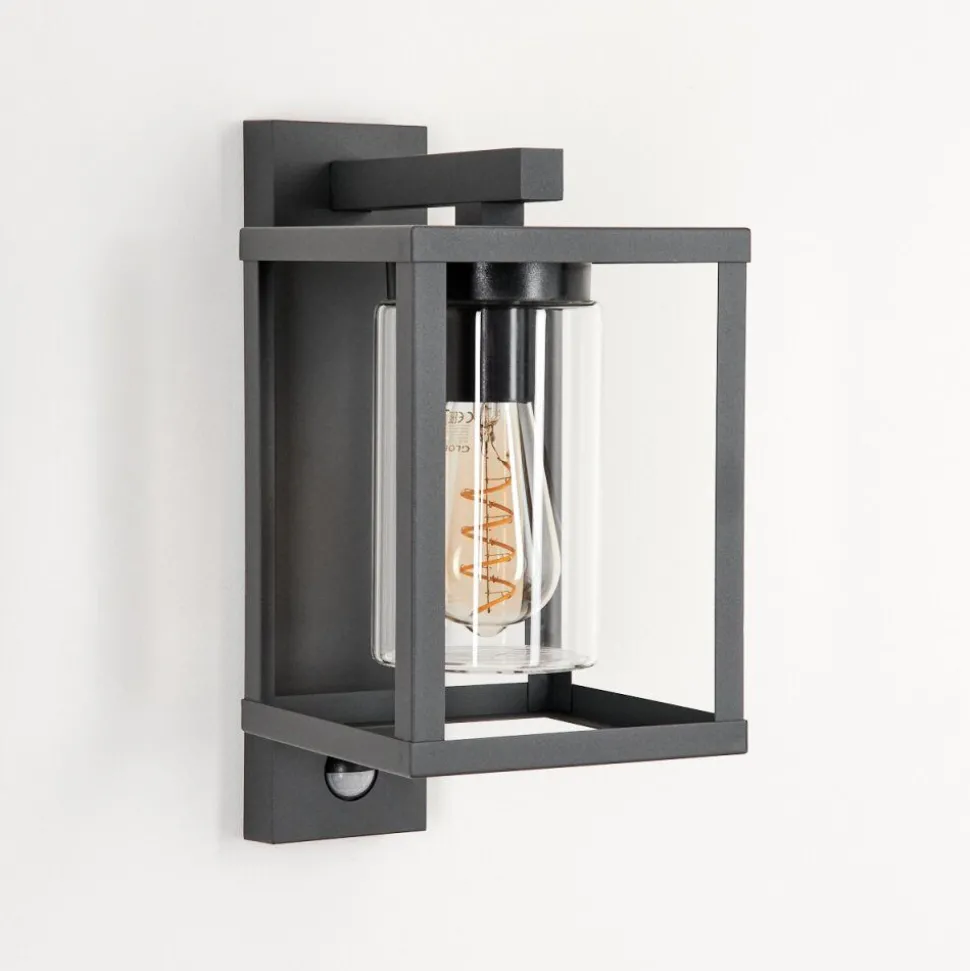 Applique Murale D'Exterieur Parkkola Anthracite, 1 Lumiere, Detecteur De Mouvement