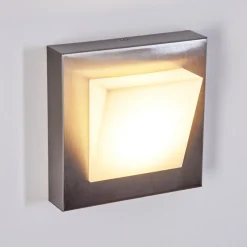 Applique Murale D'Exterieur Stearns Led Nickel Mat, 1 Lumiere
