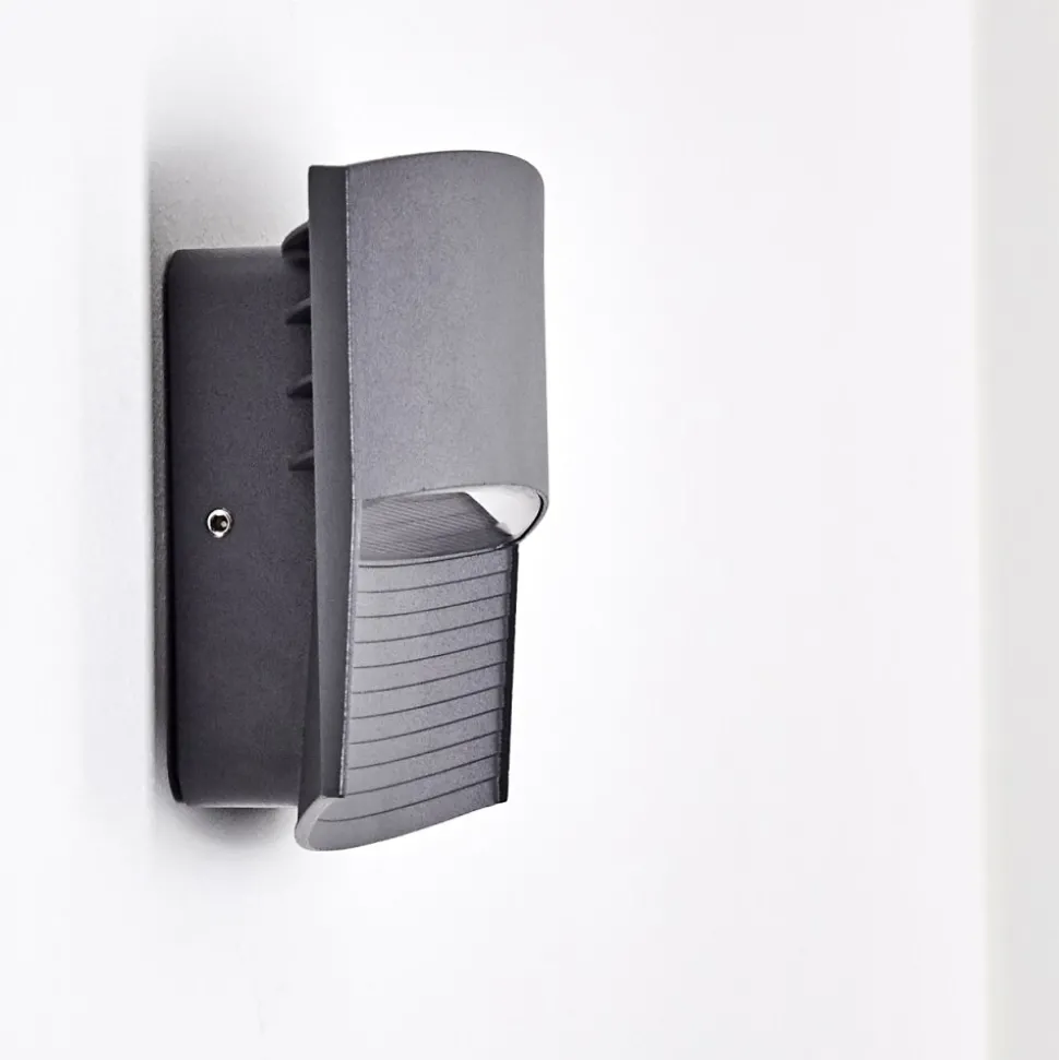 Applique Murale D'Exterieur Romo Led Anthracite, 1 Lumiere