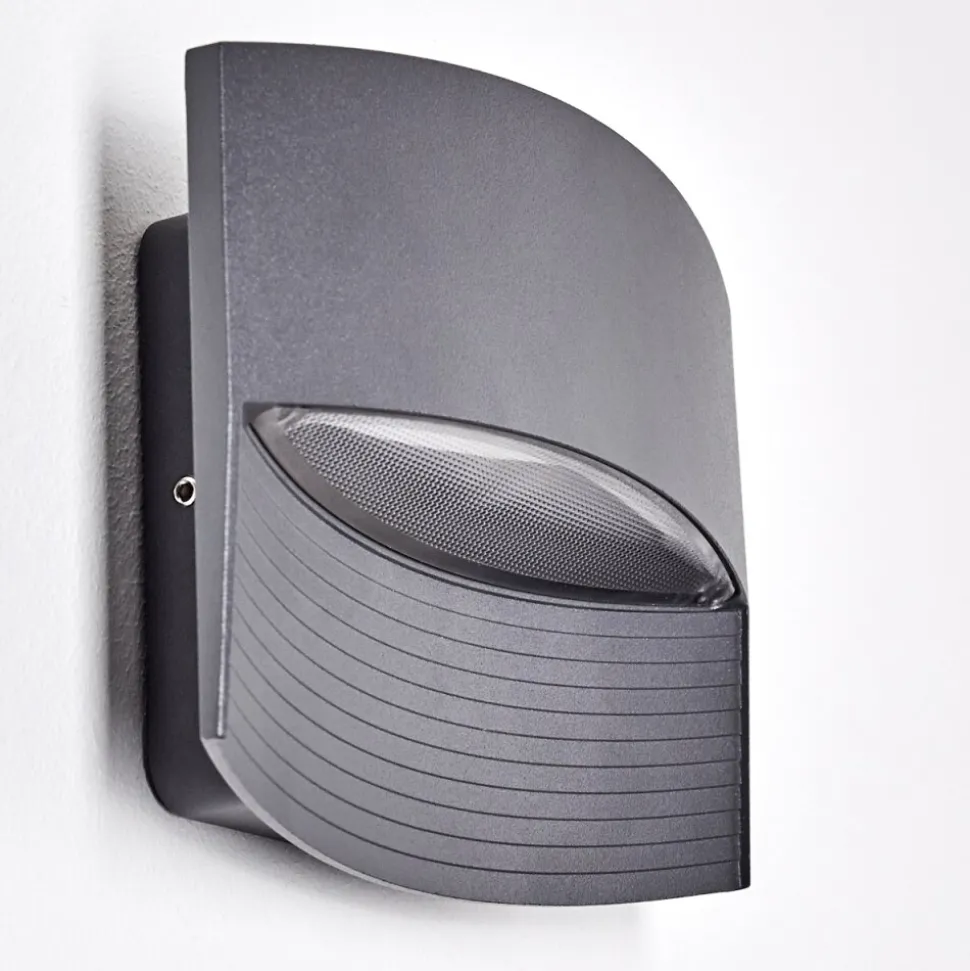 Applique Murale D'Exterieur Romo Led Anthracite, 1 Lumiere