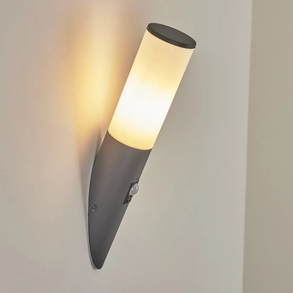 Applique Murale D'Exterieur Caserta Anthracite, 1 Lumiere, Detecteur De Mouvement