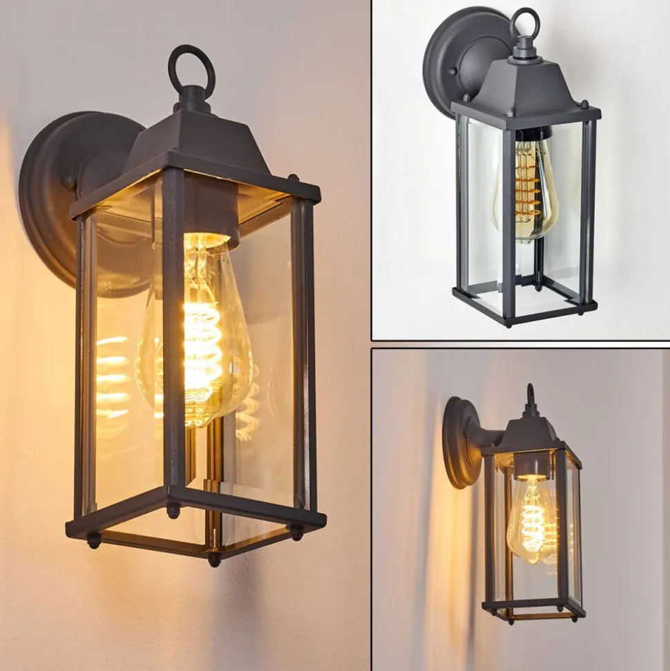 Applique Murale D'Exterieur Hialeah Anthracite, 1 Lumiere