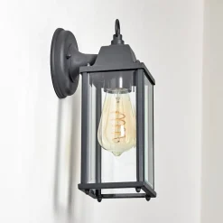 Applique Murale D'Exterieur Hialeah Anthracite, 1 Lumiere