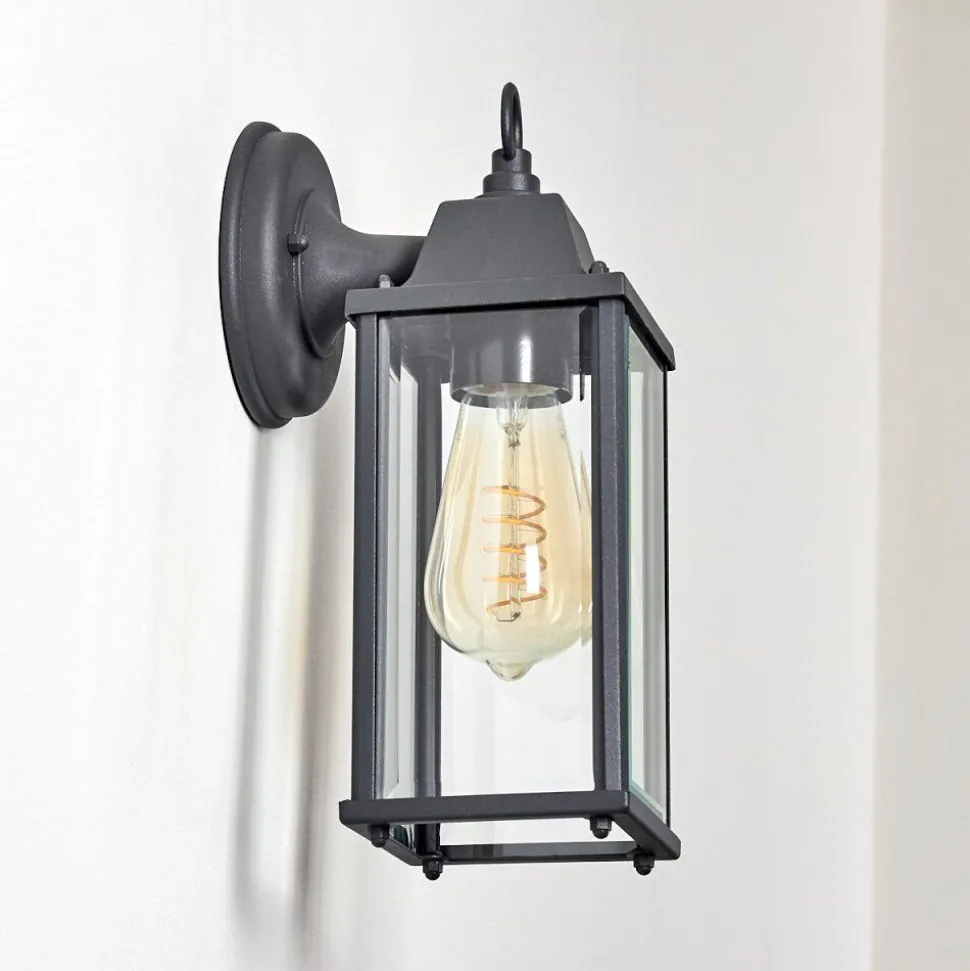 Applique Murale D'Exterieur Hialeah Anthracite, 1 Lumiere