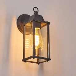 Applique Murale D'Exterieur Hialeah Anthracite, 1 Lumiere