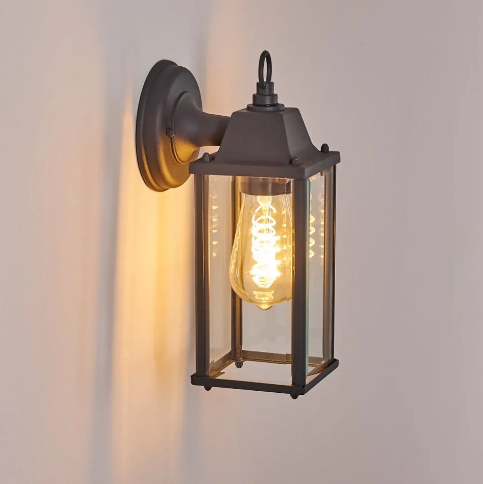 Applique Murale D'Exterieur Hialeah Anthracite, 1 Lumiere