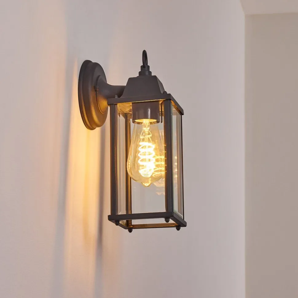 Applique Murale D'Exterieur Hialeah Anthracite, 1 Lumiere